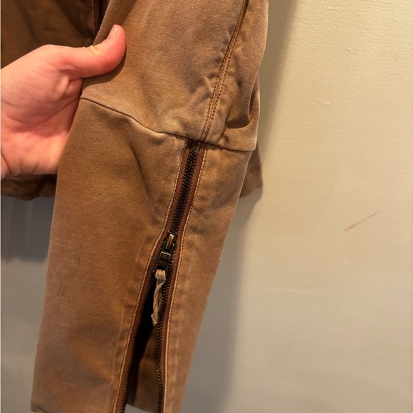 Stylish Women's Brown moto Jacket bodycon boho medium neutral pockets western - Picture 10 of 16